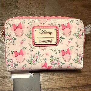 Loungefly Pink Disney Floral Wallet